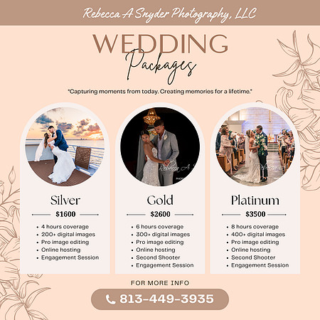 Pink Wedding Price List Instagram Post