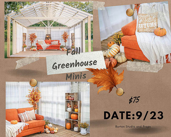 Golden Brown & Orange Fall Aesthetic Mood Board Photo Collage